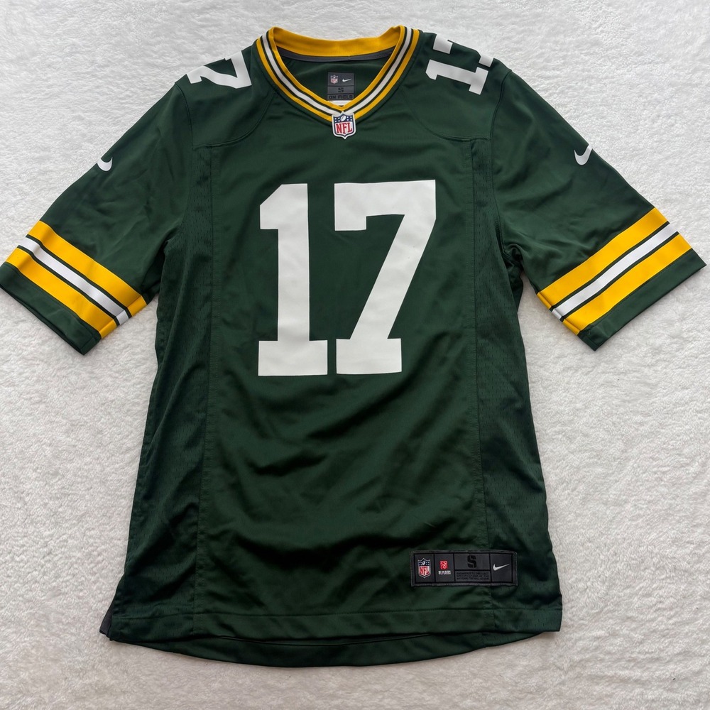 Nike Green Bay Packers Davante Adams 17 Jersey Mens Small Green NFL On Field